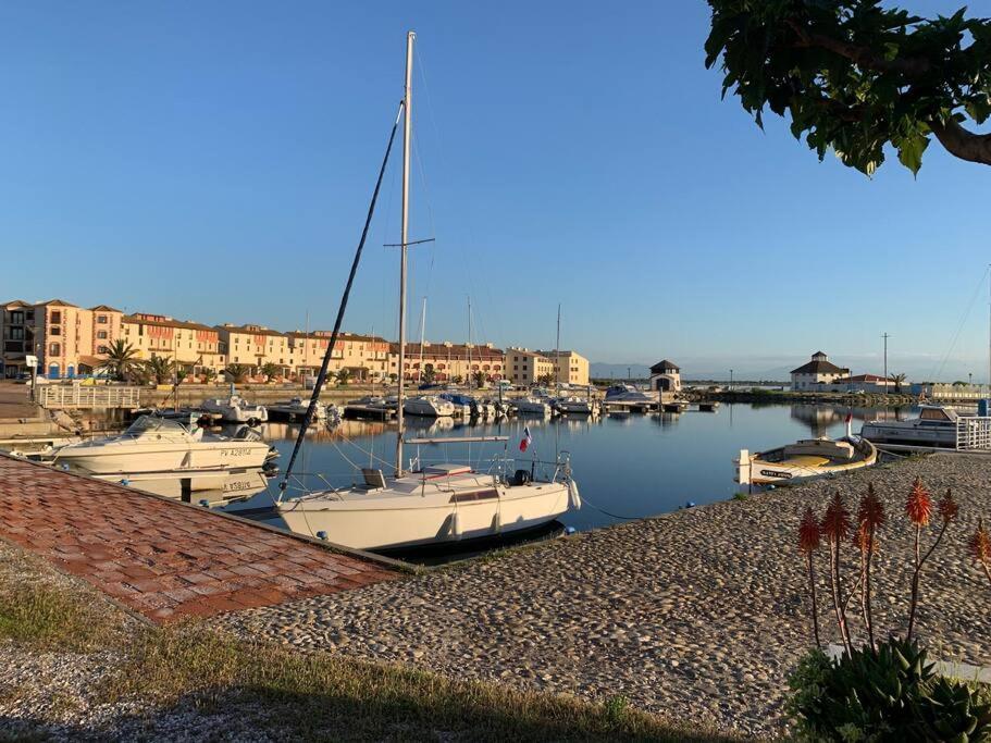 T2 Neuf + Bateau / Piscine Super Infrastructures Apartment Le Barcarès Екстериор снимка